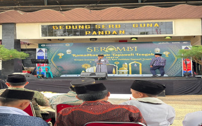 SISWA/I SMP SWASTA AL MUSLIMIN PANDAN MENGIKUTI LOMBA SERAMBI RAMADHAN OLEH BANK INDONESIA